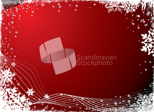 Image of snowflake blank red