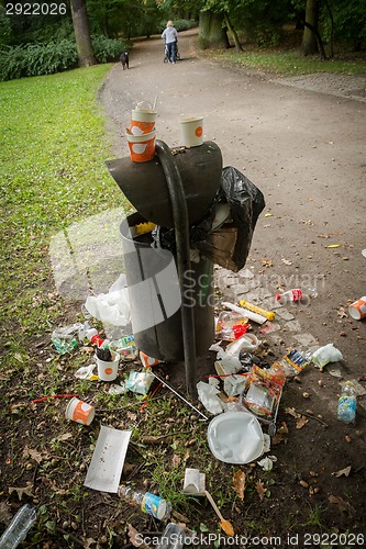 Image of Aftermath of barbecue