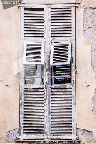 Image of Rustic window shuters.