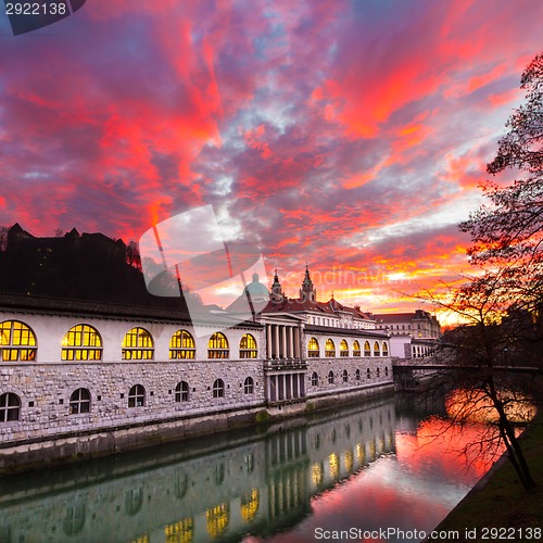 Image of Ljubljana, capital of Slovenia, Europe.