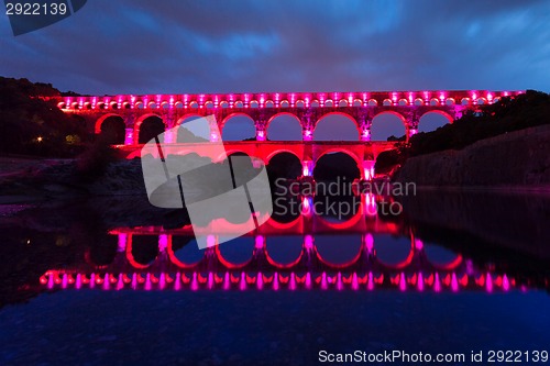 Image of The Pont du Gard, southern France, Europe.