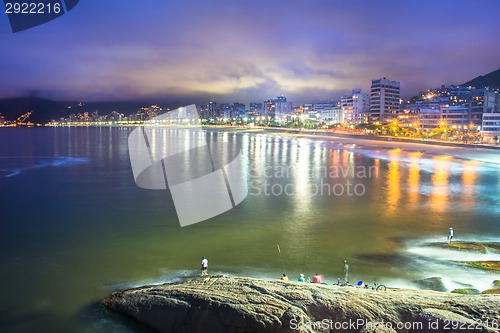 Image of Ipanema beach, Rio de Janeiro, Brazil.