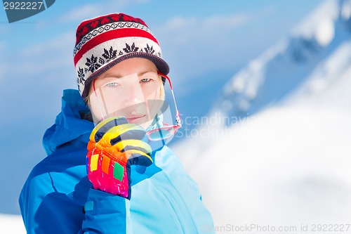 Image of Active woman outdoors.