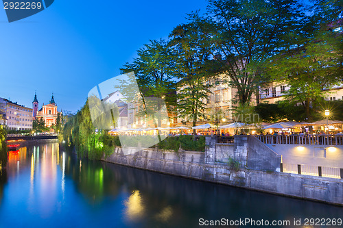 Image of Romantic medieval Ljubljana, Slovenia.