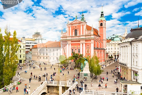Image of Medieval Ljubljana, Slovenia, Europe.