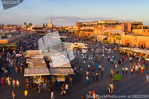 Image of Jamaa el Fna, Marrakesh, Morocco.