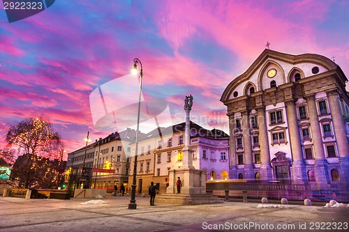 Image of Ursuline Church of the Holy Trinity, Ljubljan, Slovenia