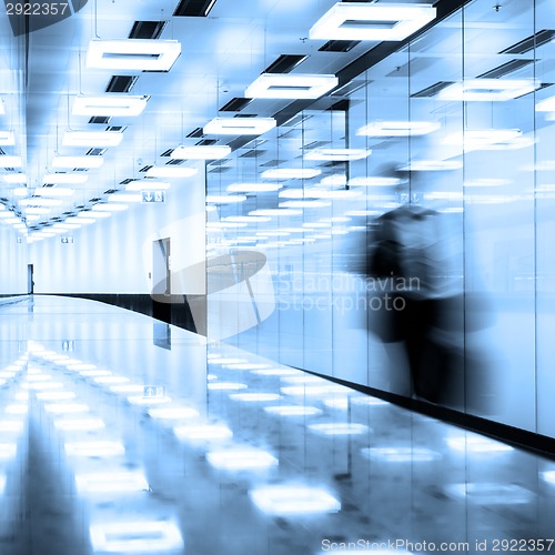 Image of Contemporary airport terminal hall.