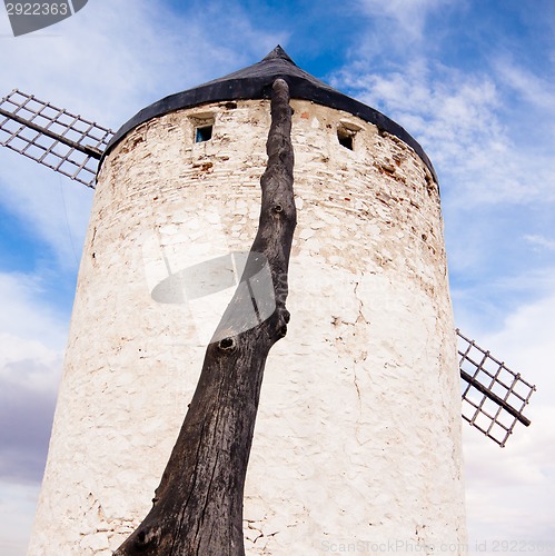 Image of Vintage windmills in La Mancha.