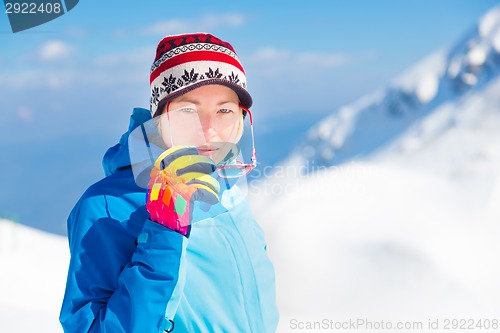 Image of Active woman outdoors.