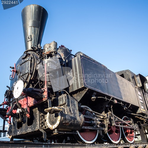 Image of Vintage steam engine.
