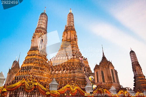 Image of Wat Arun Temple in Bangkok, Thailand.