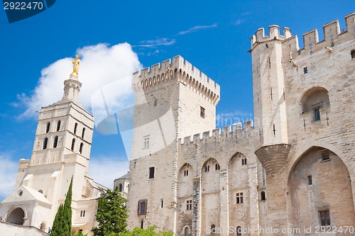 Image of Papal Palace, Avignon, Provence, France, Europe