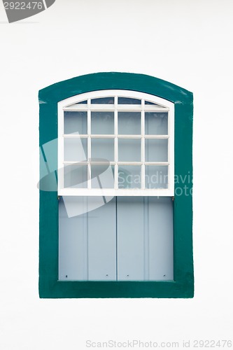 Image of Colorful vintage window.