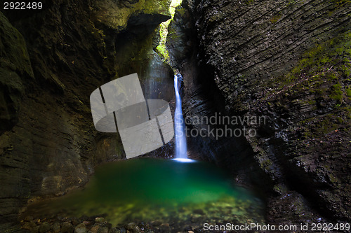 Image of Kozjak waterfall in the National Park of Triglav, Julian Alps, S