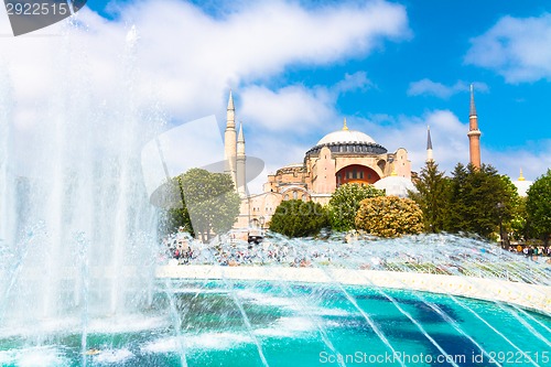 Image of Hagia Sophia, mosque and museum in Istanbul, Turkey.