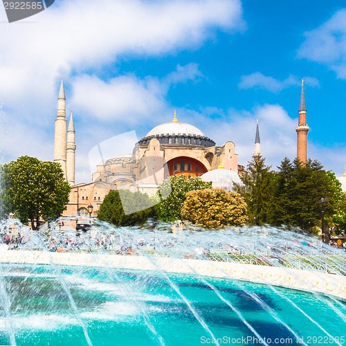 Image of Hagia Sophia, mosque and museum in Istanbul, Turkey.