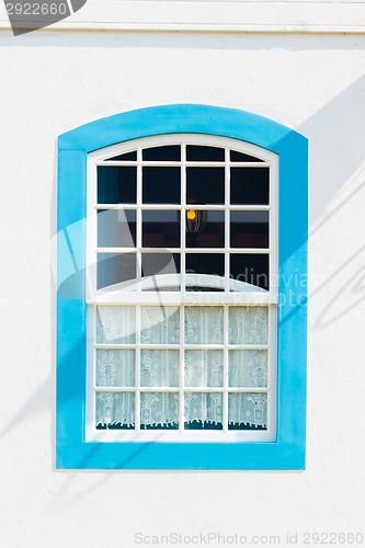 Image of Colorful vintage window.