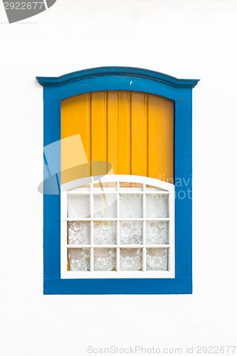 Image of Colorful vintage window.