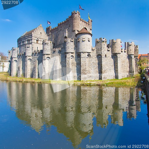 Image of Gravensteen, Castle of the Counts; Ghent, Belgium.