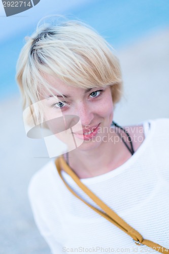 Image of Young lady outdoors.