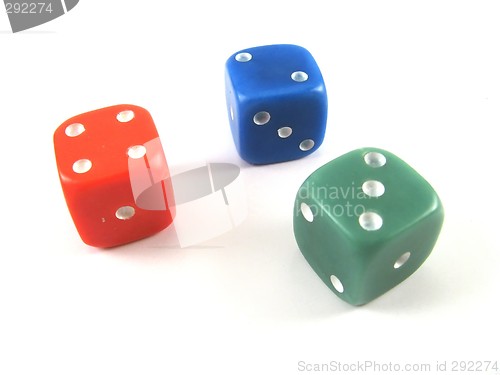 Image of colored dices - 421 game