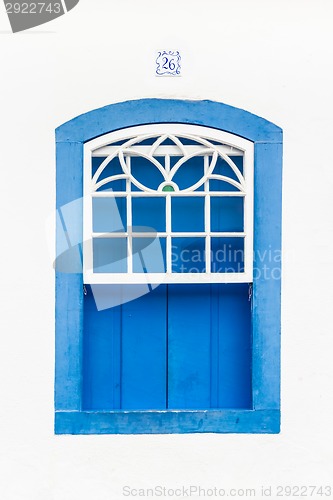 Image of Colorful vintage window.