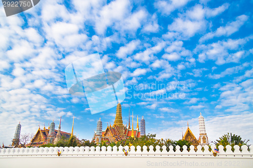 Image of Thailand, Bangkok,  Wat Phra Kaew temple.