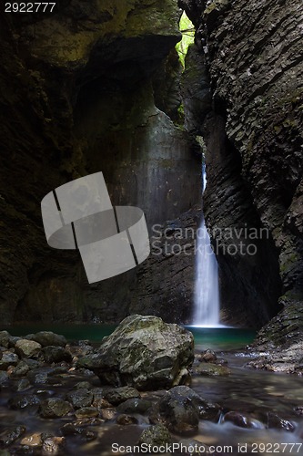 Image of Kozjak waterfall in the National Park of Triglav, Julian Alps, S