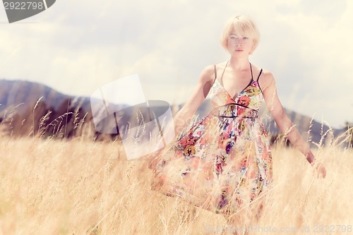 Image of Woman in the meadow.