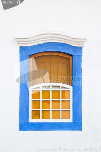 Image of Colorful vintage window.