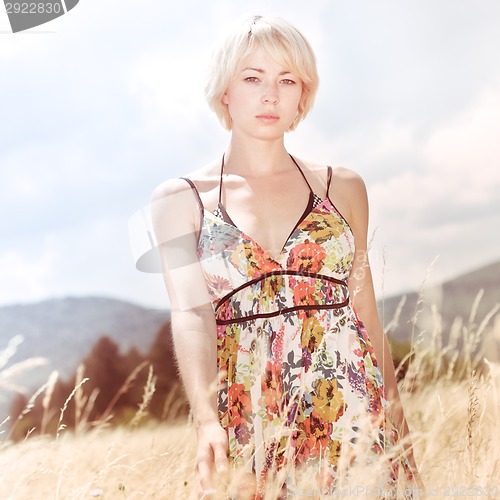 Image of Woman in the meadow.