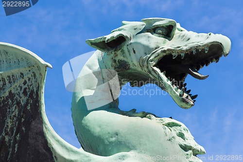 Image of Dragon bridge, Ljubljana, Slovenia.