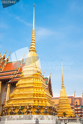 Image of Thailand, Bangkok,  Wat Phra Kaew temple.