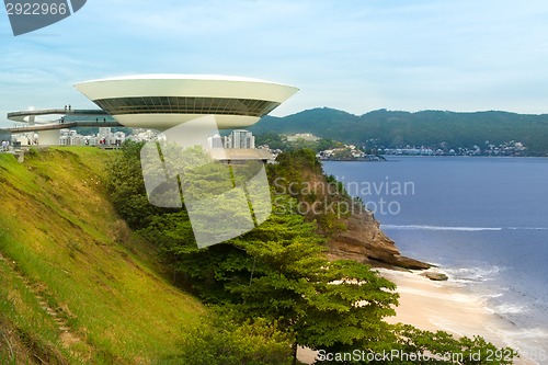 Image of Niteroi Contemporary Art Museum, Rio de Janeiro, Brasil.