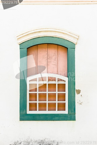 Image of Colorful vintage window.