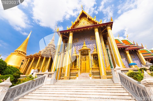 Image of Thailand, Bangkok,  Wat Phra Kaew temple.