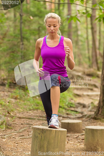 Image of Lady training outdoors.