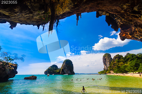 Image of Pranang beach, Railay, Krabi, Thailand.