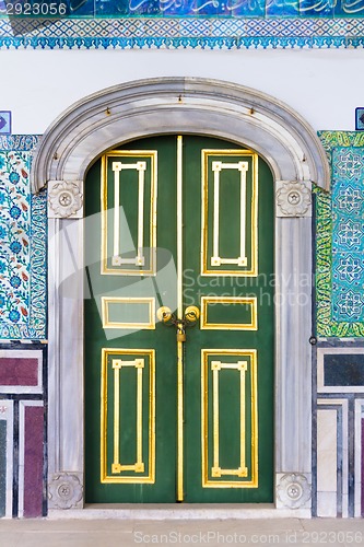 Image of Ancient door in Topkapi Palace, Istanbul, Turkey