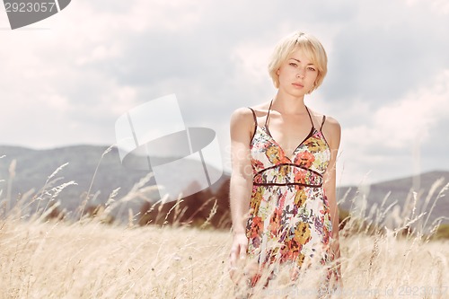 Image of Woman in the meadow.