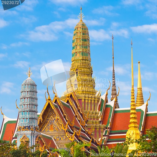 Image of Thailand, Bangkok,  Wat Phra Kaew temple.