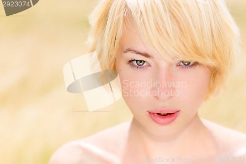 Image of Beauty portrait of a young Caucasian woman