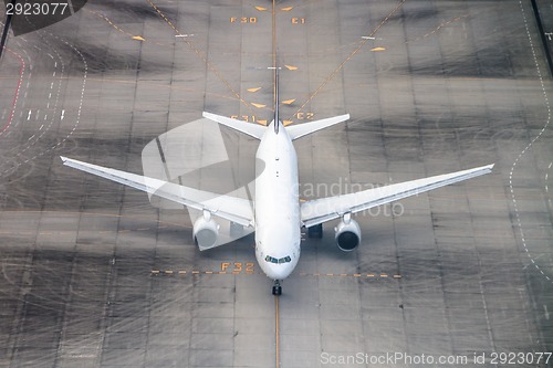 Image of Airplane on a runway.
