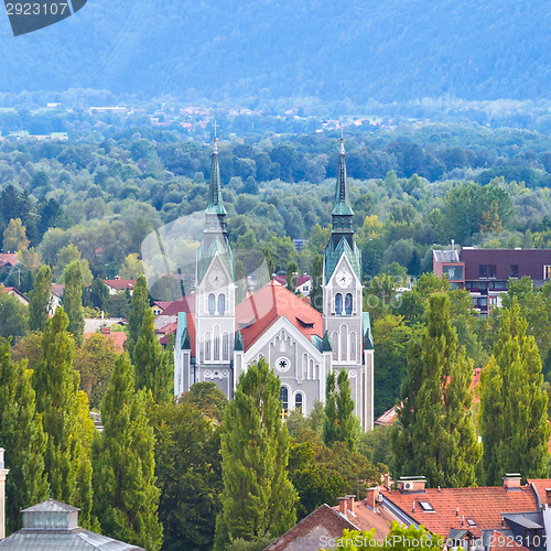 Image of Trnovo church, Ljubljana, Slovenia.