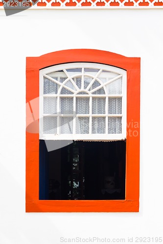 Image of Colorful vintage window.