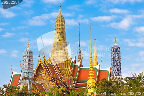 Image of Thailand, Bangkok,  Wat Phra Kaew temple.