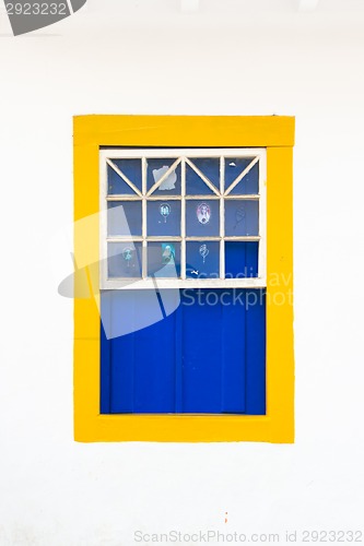 Image of Colorful vintage window.