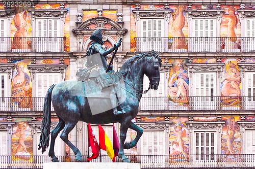 Image of Statue of King Philips III, Plaza Mayor, Madrid.