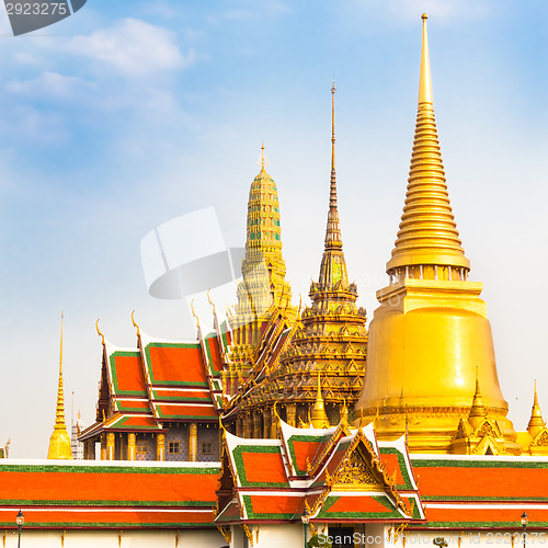 Image of Thailand, Bangkok,  Wat Phra Kaew temple.